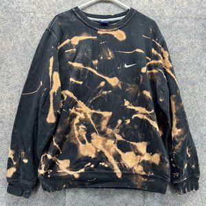 Nike Sweater Men XL Adult Black Sweatshirt Pullover Crewneck Vintage Swoosh Y2K